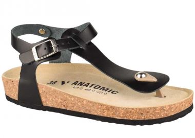 Πέδιλα γυναικεία | Ανατομικά | Δερμάτινα | VESNA | 880172 | Μαύρο - Vesna - 